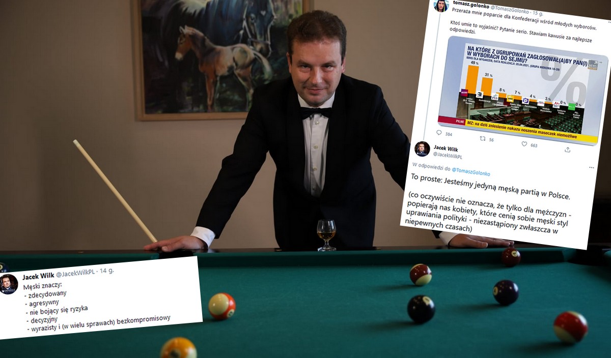 Jacek Wilk tłumaczy, że Konfederacja jest jedyną męską partią w Sejmie