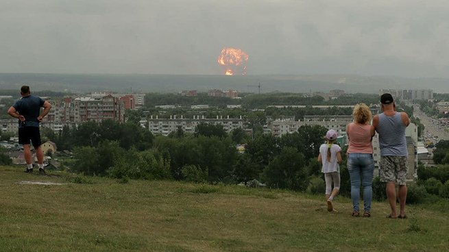 Wybuch w składzie amunicji wojskowej w pobliżu Aczyńska, 5 sierpnia 2019.