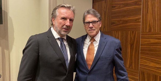 Michał Sołowow i Rick Perry, fot. materiały prasowe