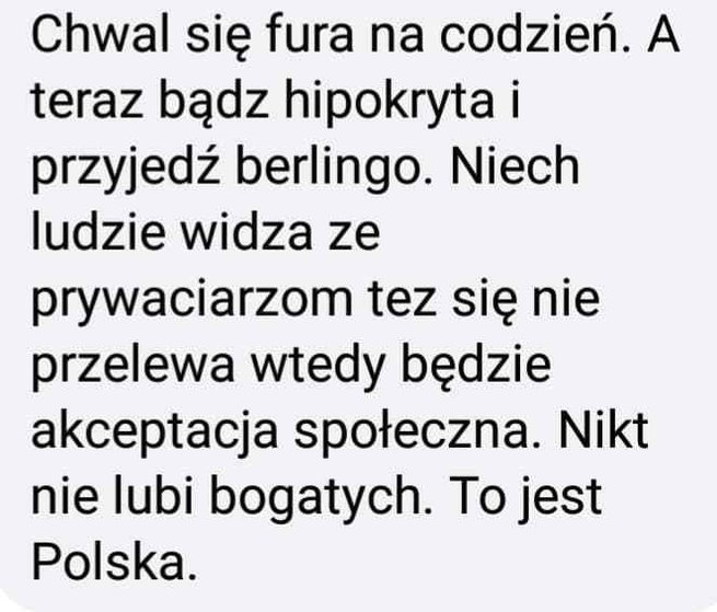fot. screen komentarza z grupy Strajk Przedsiębiorców