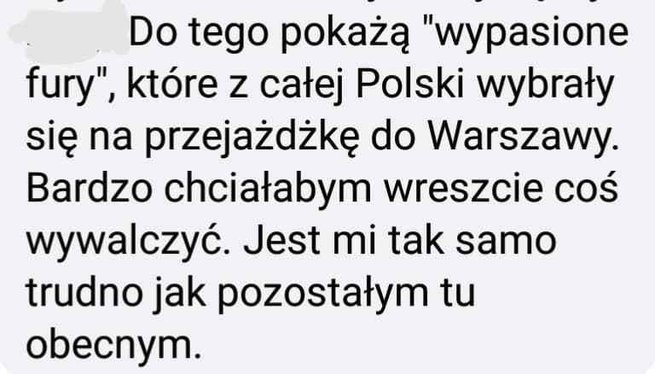 fot. screen komentarza z grupy Strajk Przedsiębiorców