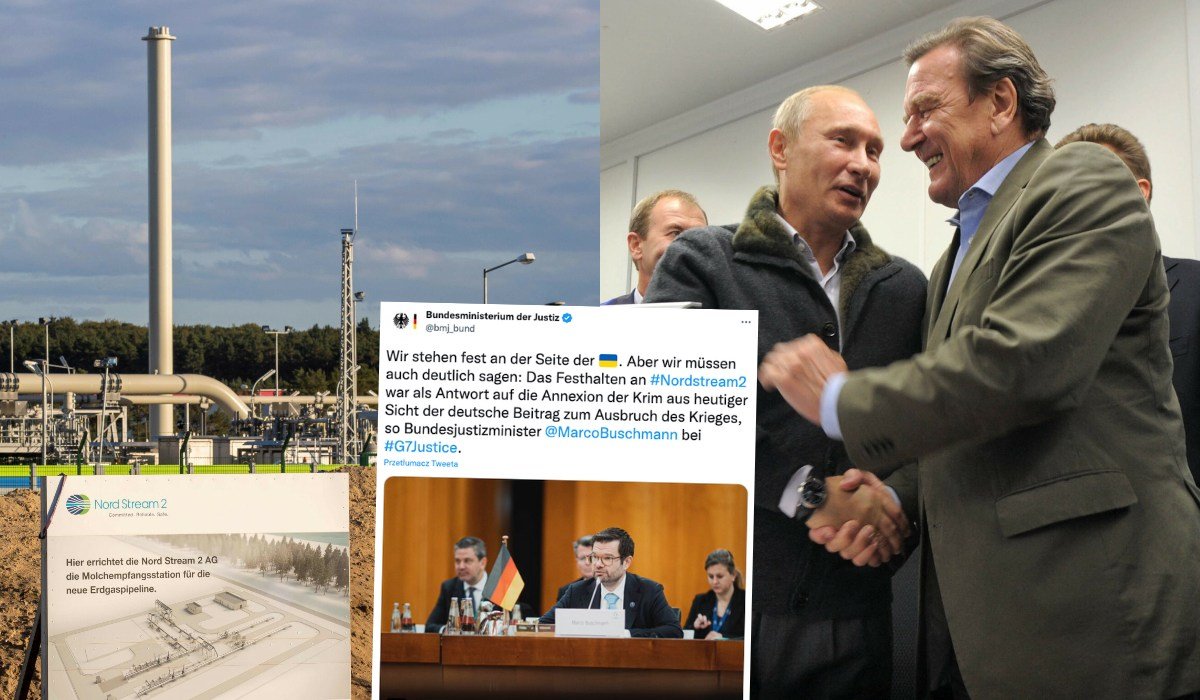 Nord Stream 2 / Władimir Putin i były kanclerz Niemiec Gerhard Schroeder, fot. East News
