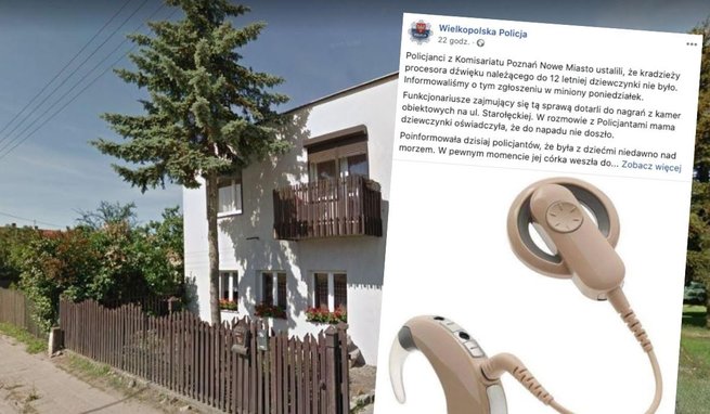 Poznańska ulica, przy której miało dojść do kradzieży