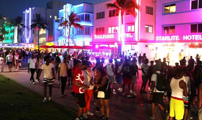 Ocean Drive w Miami Beach 18.03.2021r., fot. East News