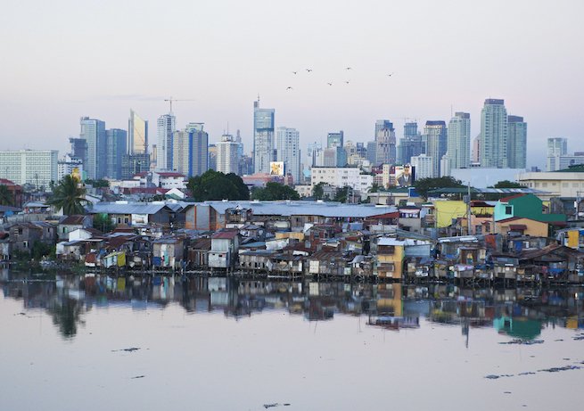 Miasto Makati na przedmieściach Manili / fot. East News