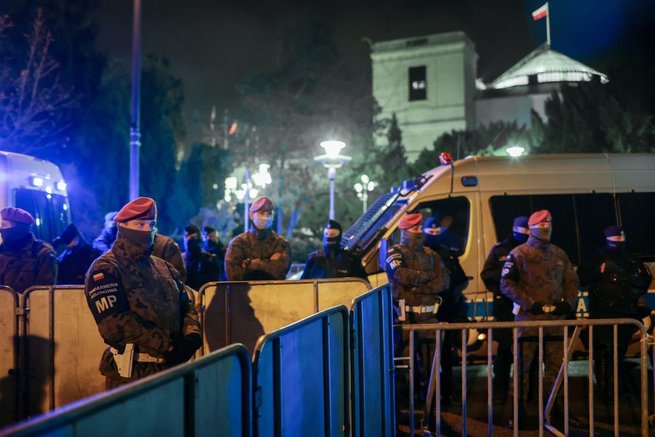 Blokada Sejmu Strajku Kobiet, 18.11.2020, fot. East News