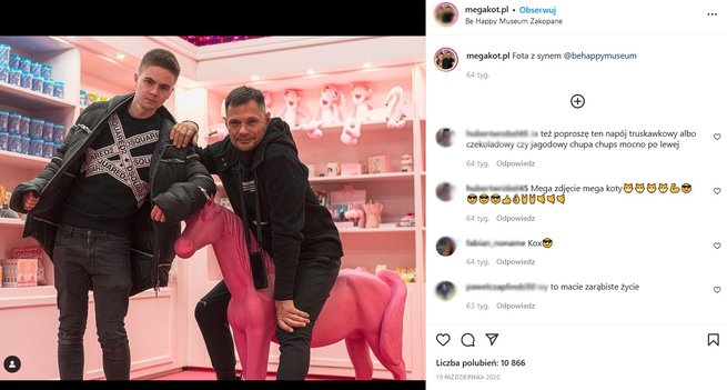 Screen z wpisu na Instagramie / @megakot.pl