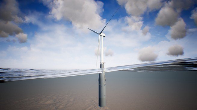 model turbiny pływającej Hywind Tampen