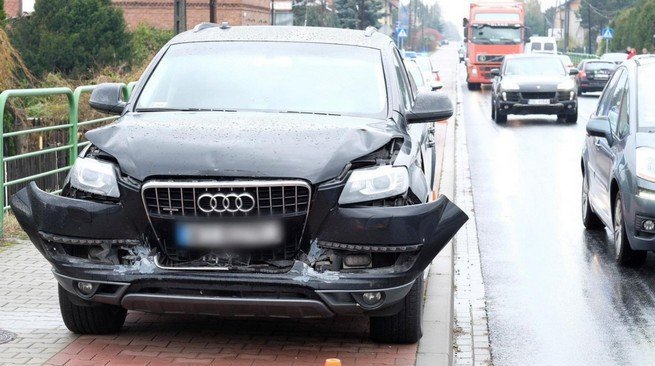 Tak wyglądało Audi Beaty Szydło po kolizji w październiku 2018.