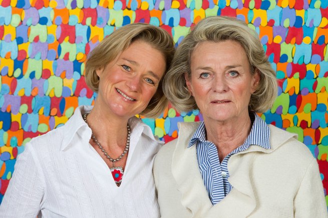 Delphine Boël z matką, baronową Sybille de Selys Longchamps / fot. East News