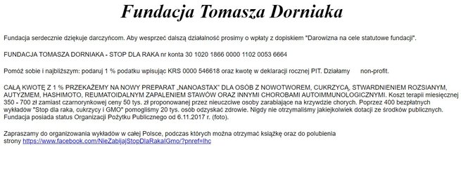 fot. screen ze strony Tomasza Dorniaka