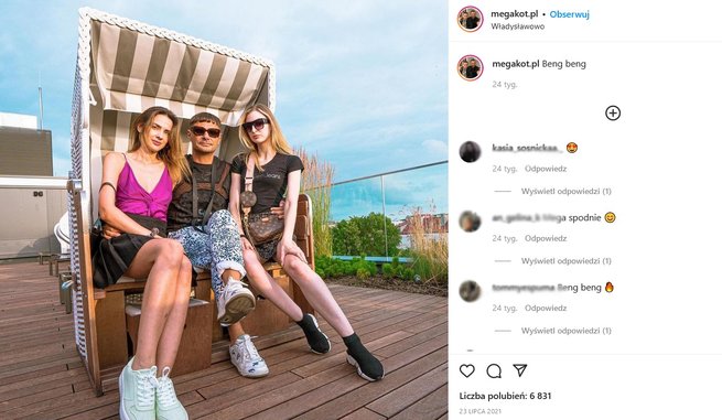 Screen z wpisu na Instagramie / @megakot.pl