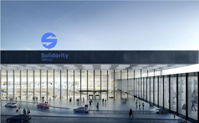 Wizualizacja Portu Lotniczego "Solidarność"