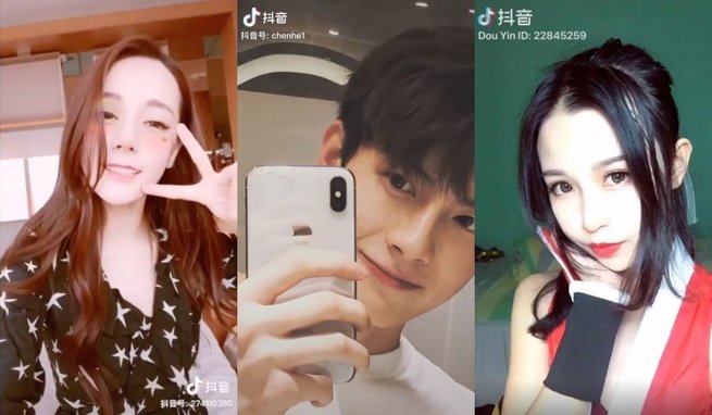 Popularni chińscy tiktokerzy: Dilireba, Chen He i Dou Yin