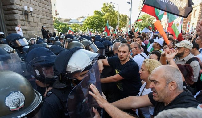 Zamieszki w Sofii, 02.09.2020, fot. East News